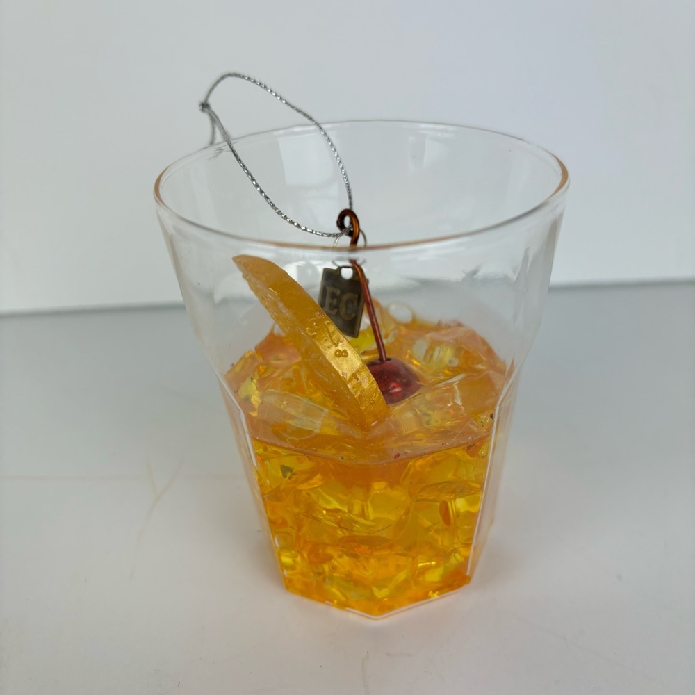 Old Fashion Cocktail Christmas Ornament/Bar Decor